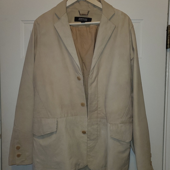 Kenneth Cole Leather Sport Coat - Picture 1 of 4